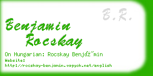 benjamin rocskay business card